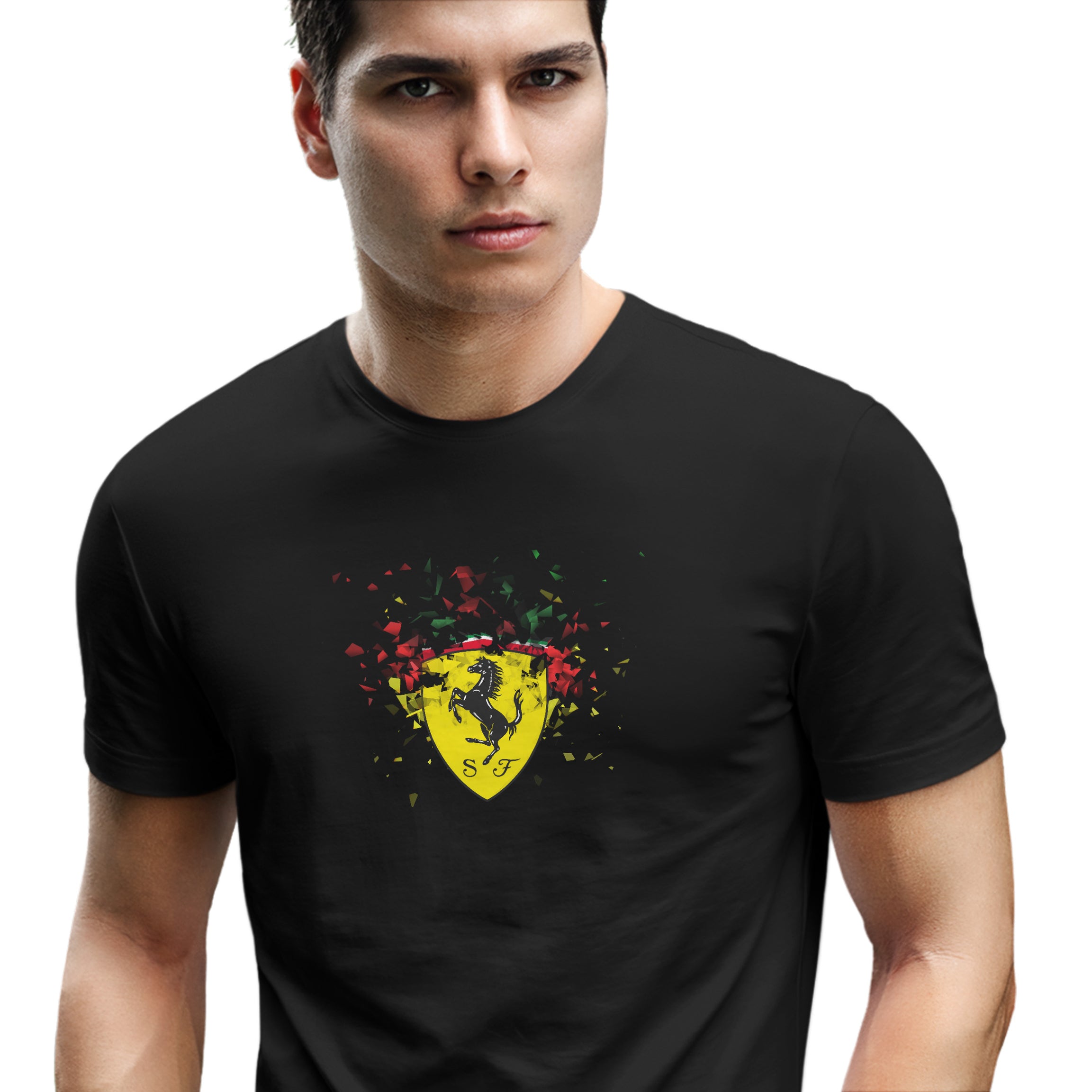 FERRARI LOGO | Erkek Kısa Kollu Tişört